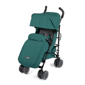Ickle bubba Discovery Prime Stroller - Matt Black / Teal