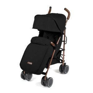 ickle bubba Discovery Prime Stroller - Black on Rose Gold